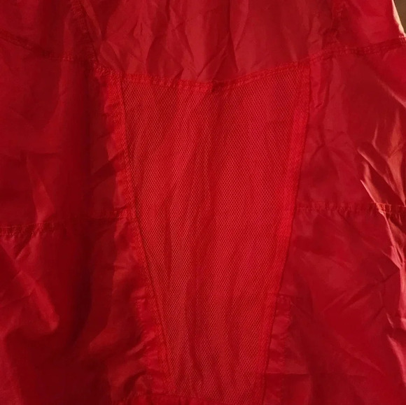 Retro Nike Windbreaker Jacket Red Black Full Zip Vintage 90s Tracksuit Style - Picture 7 of 10